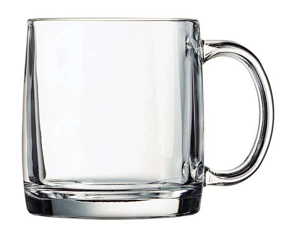 Haworth Glass Coffee Mug- 10 Oz.  Coffee Mugs 