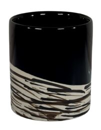Bodie Island™ Candle Tumbler - Black w/ Zebra Pattern