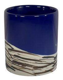Bodie Island™ Candle Tumbler - Blue w/ Zebra Pattern