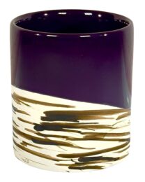 Bodie Island™ Candle Tumbler - Purple w/ Zebra Pattern