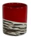 Bodie Island™ Candle Tumbler - Red w/ Zebra Pattern